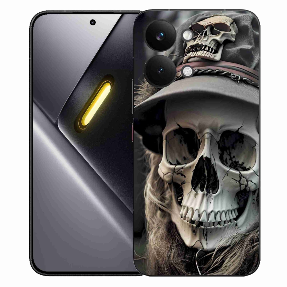 Gelový kryt mmCase na Xiaomi Poco X8 Pro Max - temná lebka