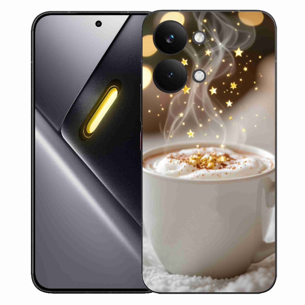 Gelový kryt mmCase na Xiaomi Poco X8 Pro Max - vánoční horký nápoj