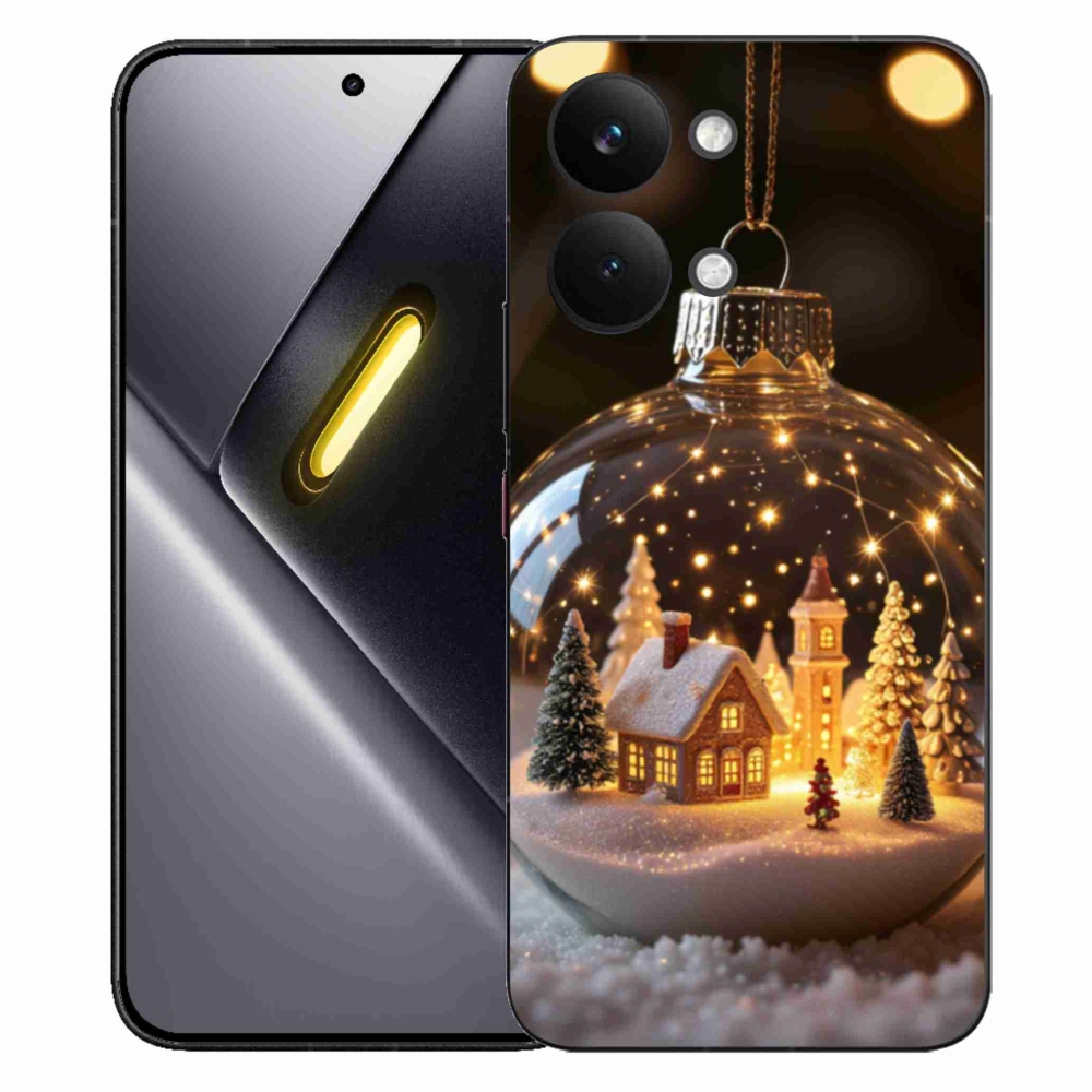 Gelový kryt mmCase na Xiaomi Poco X8 Pro Max - vánoční koule 3