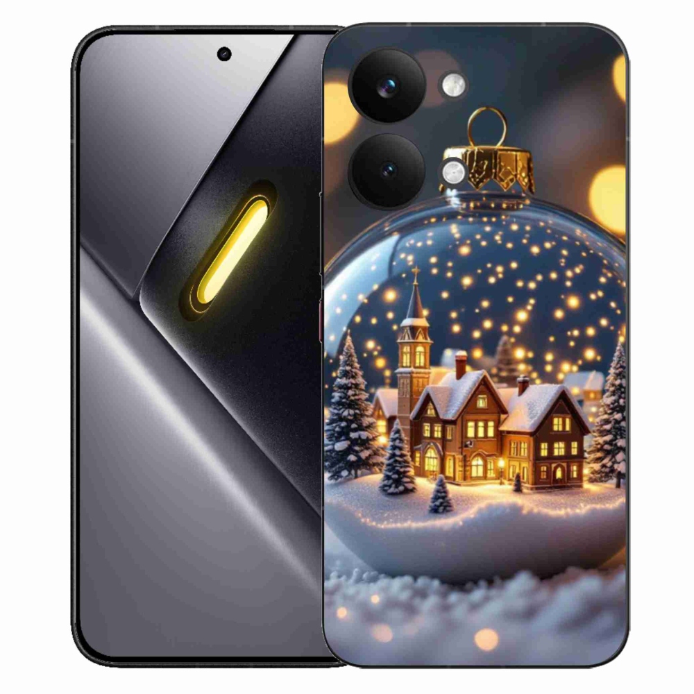 Gelový kryt mmCase na Xiaomi Poco X8 Pro Max - vánoční koule 4