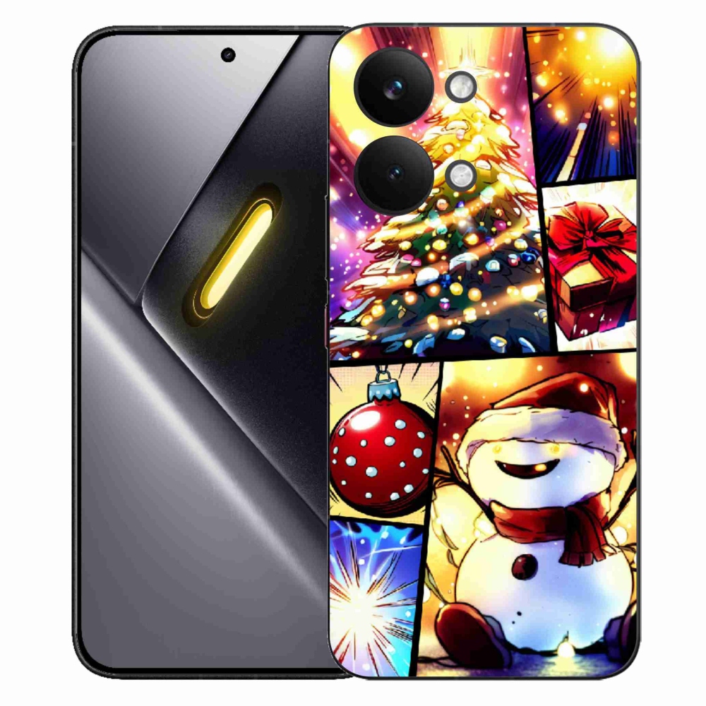 Gelový kryt mmCase na Xiaomi Poco X8 Pro Max - vánoční motivy 1