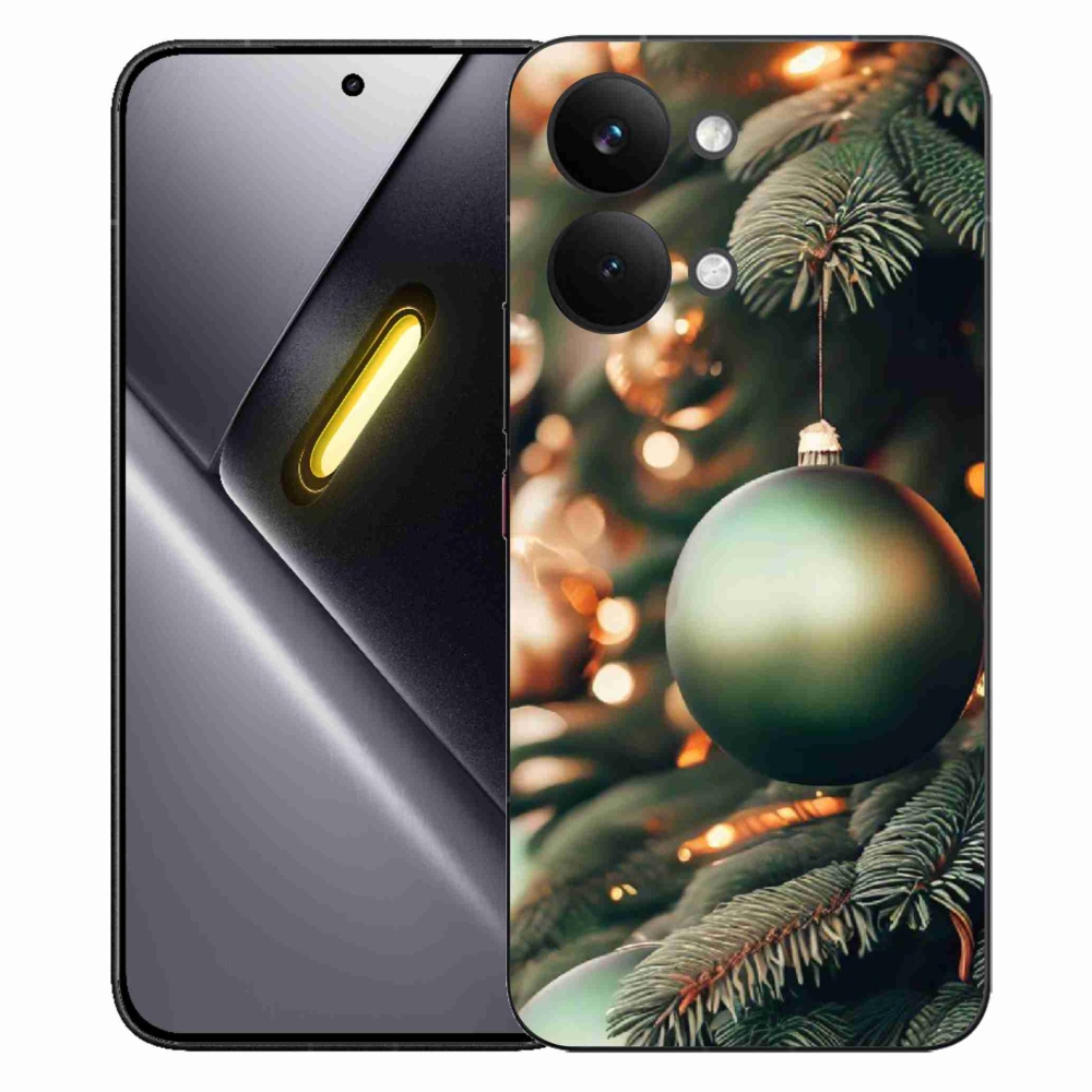 Gelový kryt mmCase na Xiaomi Poco X8 Pro Max - vánoční ozdoby 1