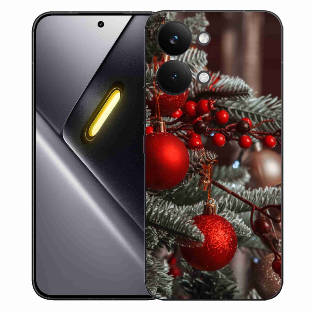 Gelový kryt mmCase na Xiaomi Poco X8 Pro Max - vánoční ozdoby 2