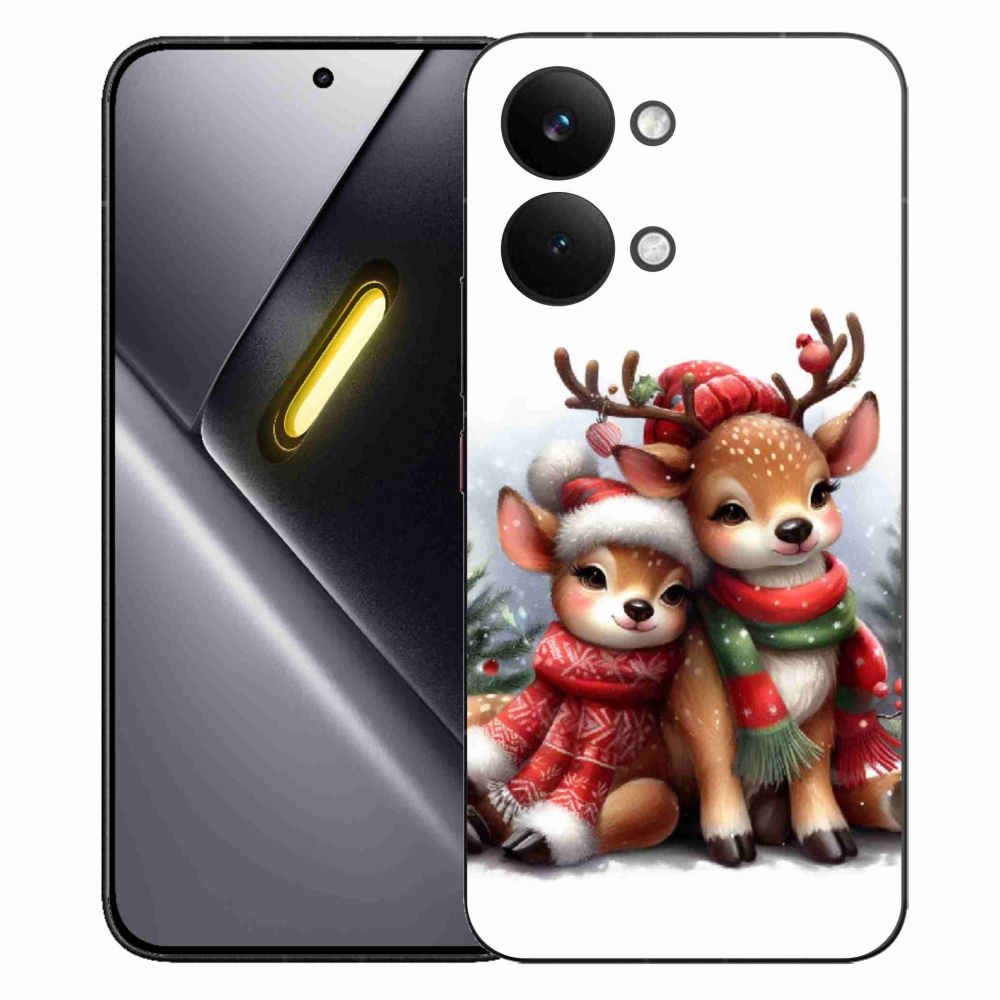 Gelový kryt mmCase na Xiaomi Poco X8 Pro Max - vánoční sobi