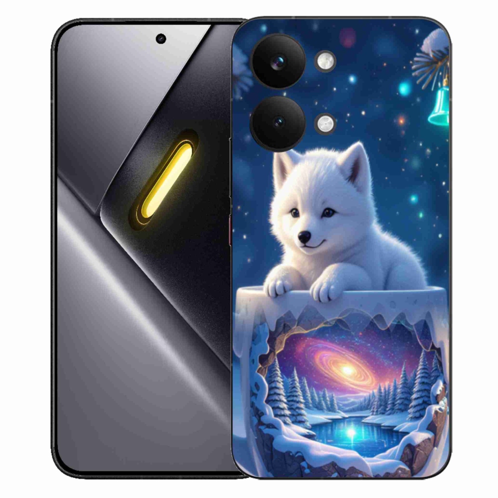 Gelový kryt mmCase na Xiaomi Poco X8 Pro Max - vánoční štěně