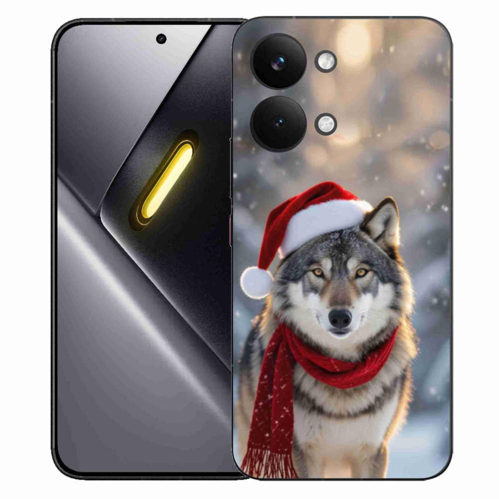 Gelový kryt mmCase na Xiaomi Poco X8 Pro Max - vánoční vlk