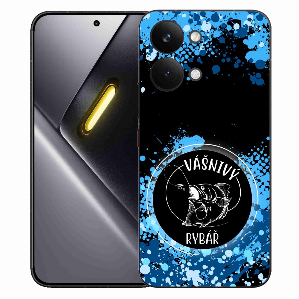 Gelový kryt mmCase na Xiaomi Poco X8 Pro Max - vášnivý rybář černé pozadí