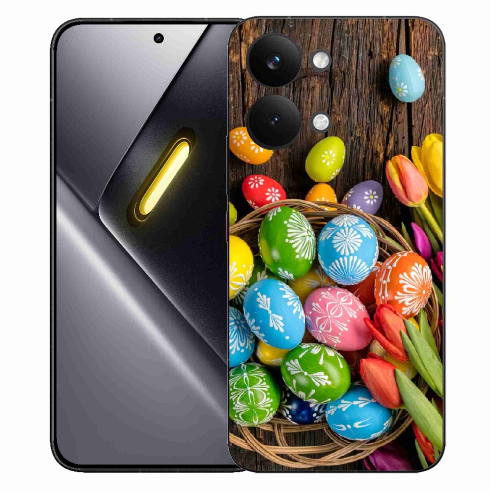 Gelový kryt mmCase na Xiaomi Poco X8 Pro Max - velikonoční vajíčka