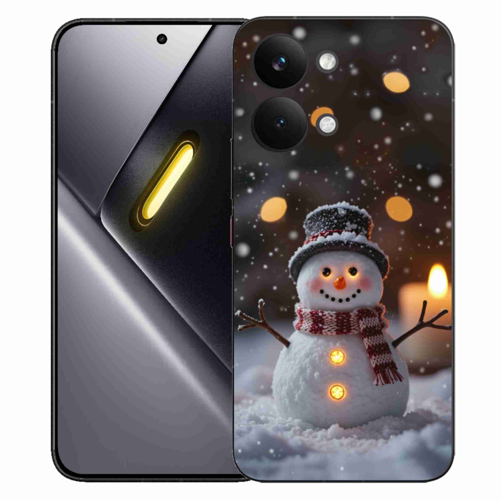Gelový kryt mmCase na Xiaomi Poco X8 Pro Max - veselý sněhulák