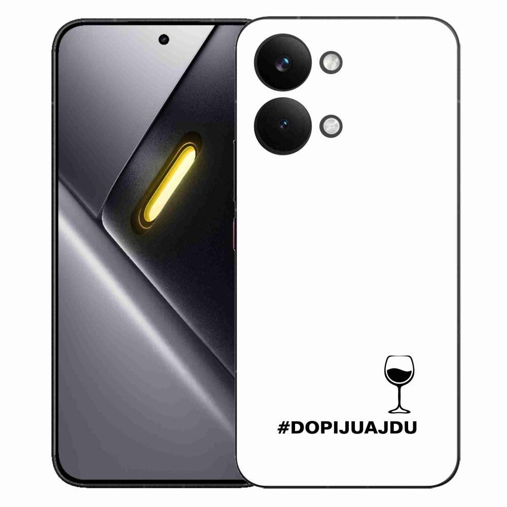 Gelový kryt mmCase na Xiaomi Poco X8 Pro Max - vinný motiv bílé pozadí