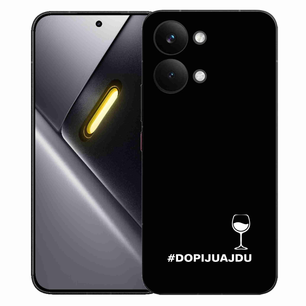 Gelový kryt mmCase na Xiaomi Poco X8 Pro Max - vinný motiv černé pozadí