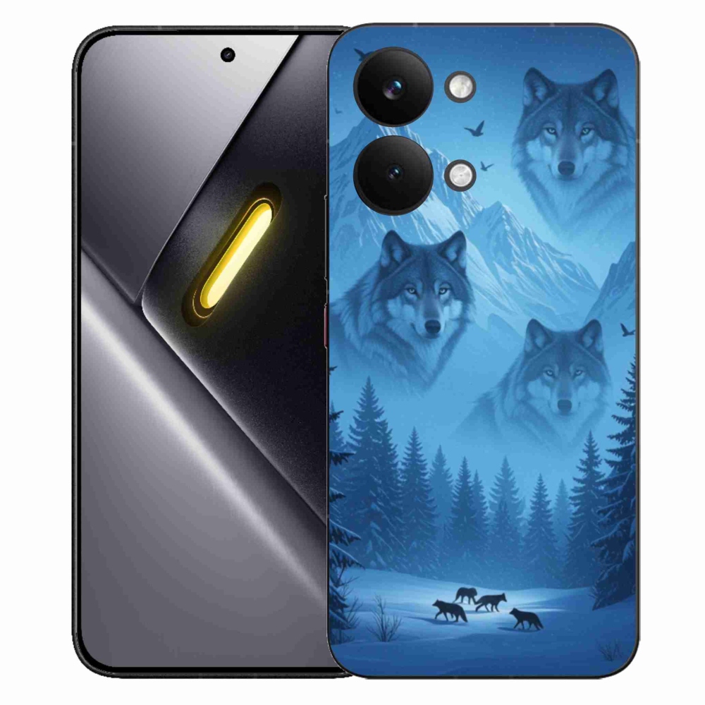 Gelový kryt mmCase na Xiaomi Poco X8 Pro Max - vlčí smečka