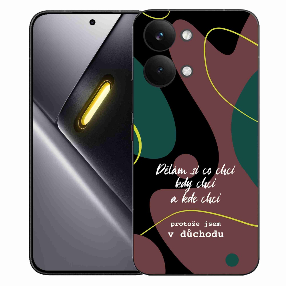 Gelový kryt mmCase na Xiaomi Poco X8 Pro Max - vtipný text 10 černé pozadí