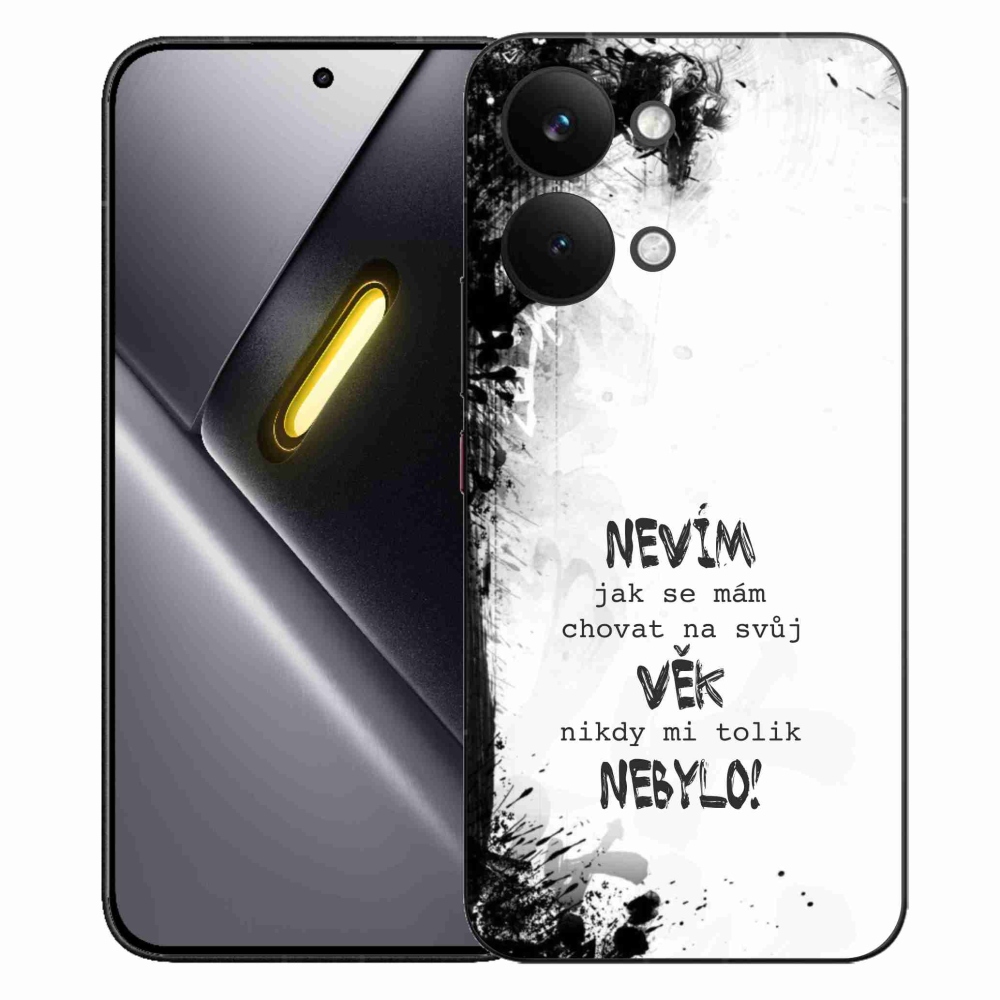 Gelový kryt mmCase na Xiaomi Poco X8 Pro Max - vtipný text 14 bílé pozadí