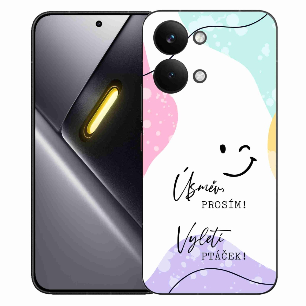 Gelový kryt mmCase na Xiaomi Poco X8 Pro Max - vtipný text 4 bílé pozadí