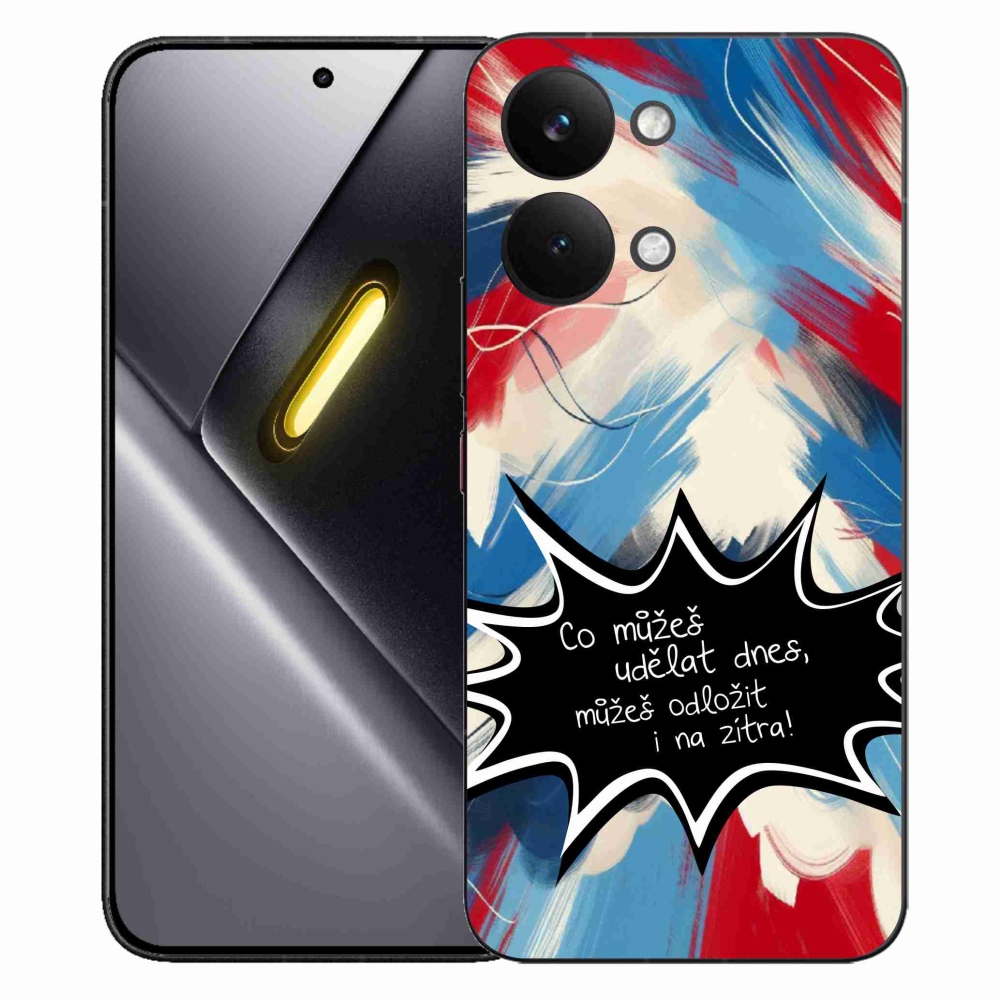 Gelový kryt mmCase na Xiaomi Poco X8 Pro Max - vtipný text 9 černé pozadí