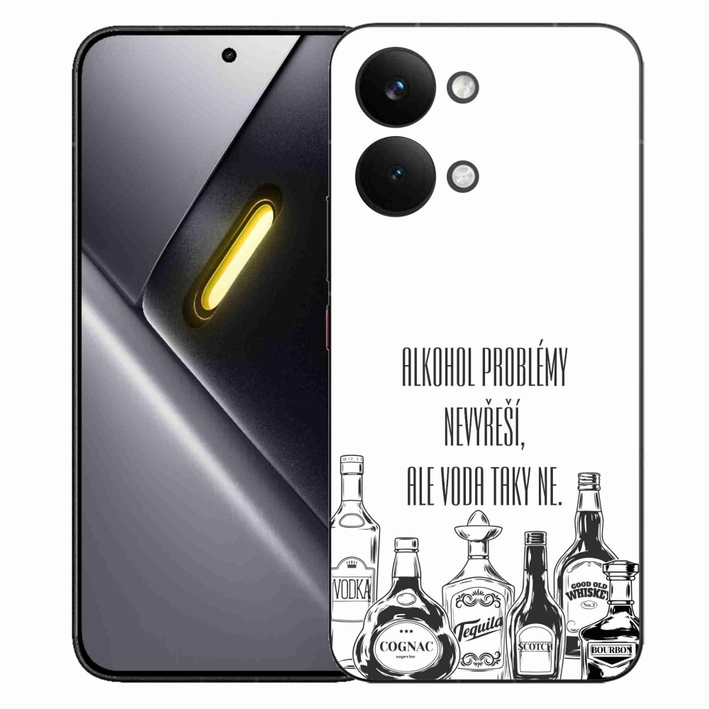 Gelový kryt mmCase na Xiaomi Poco X8 Pro Max - vtipný text bílé pozadí