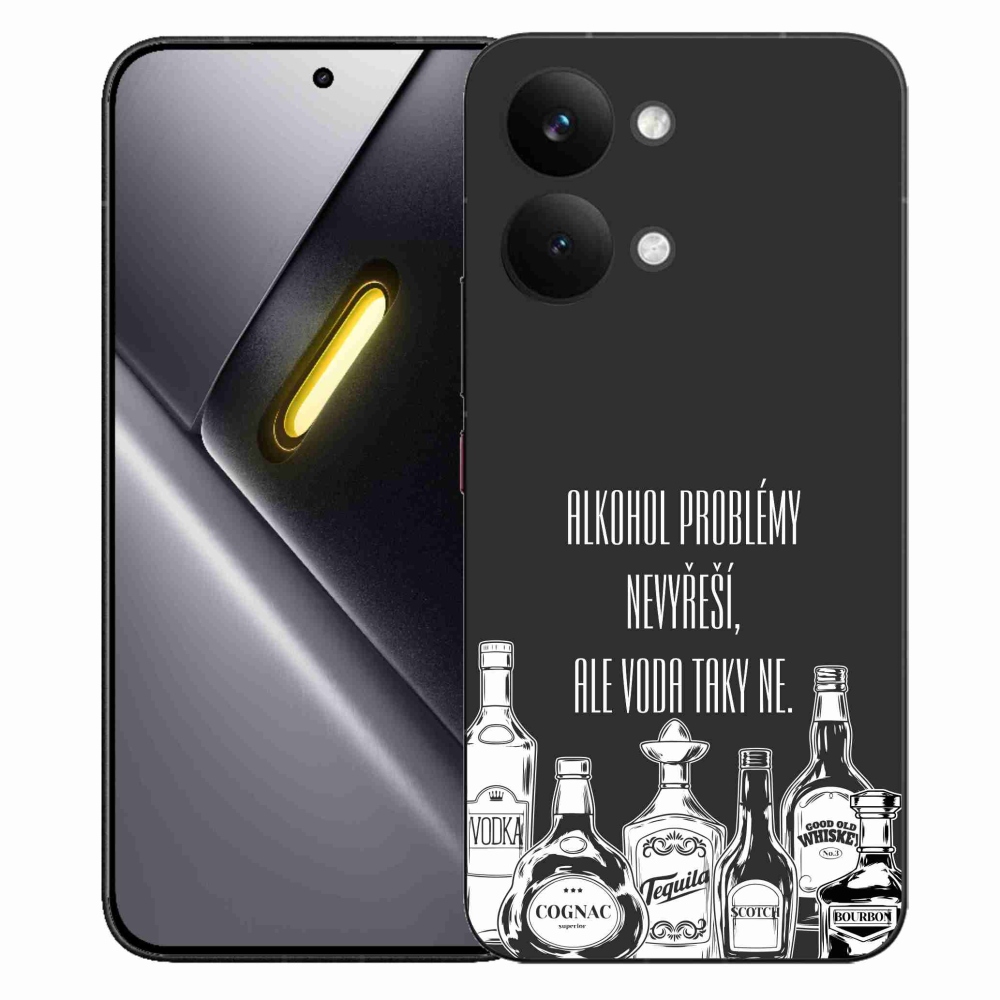 Gelový kryt mmCase na Xiaomi Poco X8 Pro Max - vtipný text černé pozadí