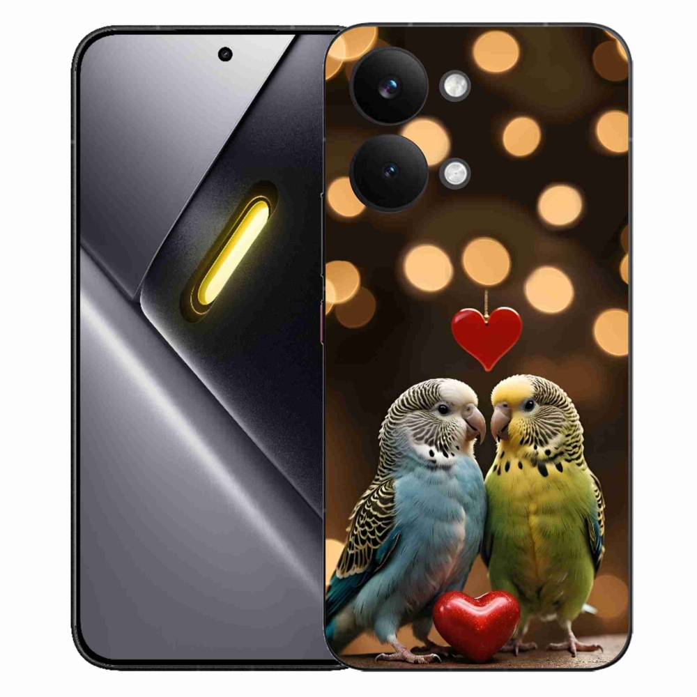 Gelový kryt mmCase na Xiaomi Poco X8 Pro Max - zamilovaní papoušci