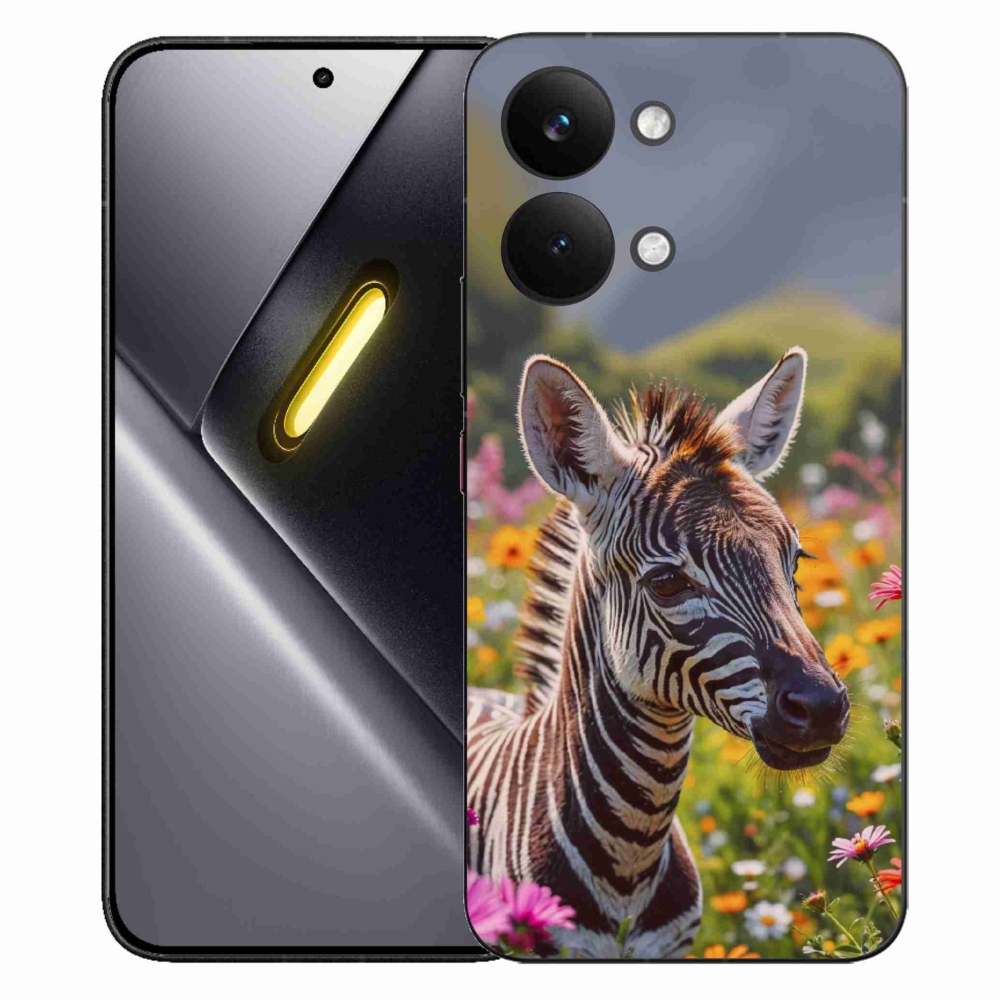 Gelový kryt mmCase na Xiaomi Poco X8 Pro Max - zebra na louce