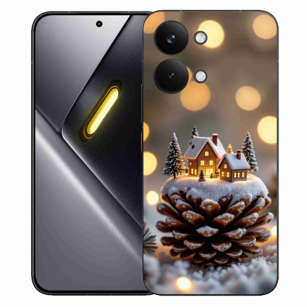 Gelový kryt mmCase na Xiaomi Poco X8 Pro Max - zimní vesnička