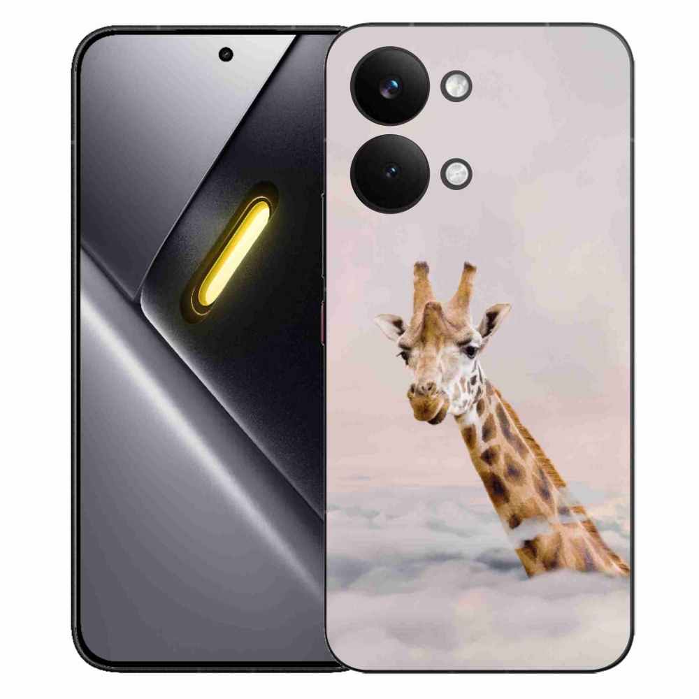 Gelový kryt mmCase na Xiaomi Poco X8 Pro Max - žirafa v oblacích