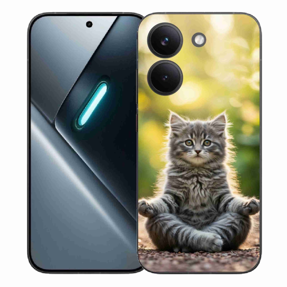 Gelový kryt mmCase na Xiaomi Poco X8 Pro - meditující kotě