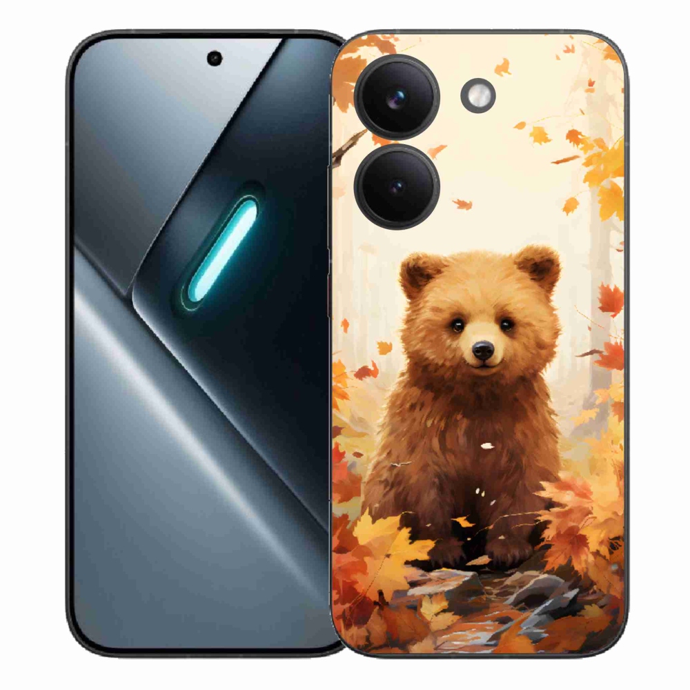 Gelový kryt mmCase na Xiaomi Poco X8 Pro - medvěd v lese