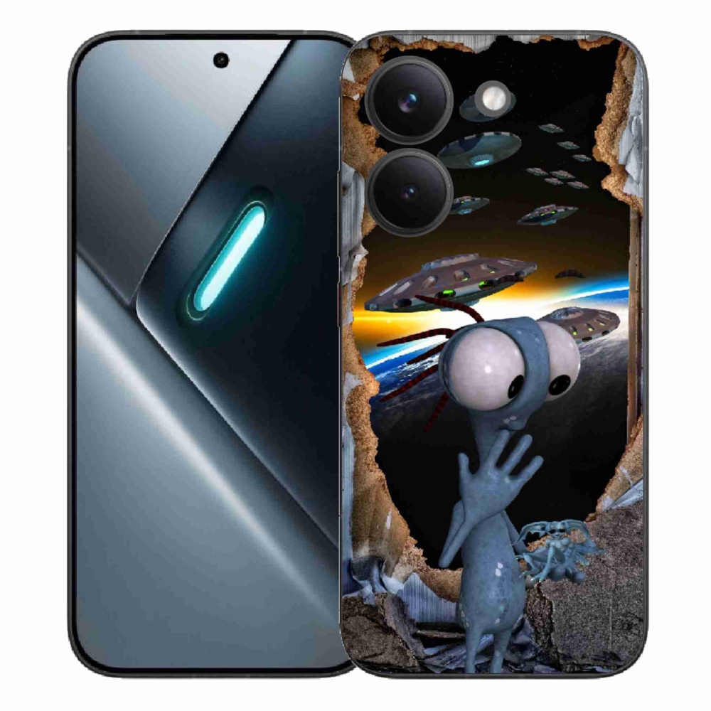 Gelový kryt mmCase na Xiaomi Poco X8 Pro - mimozemšťan