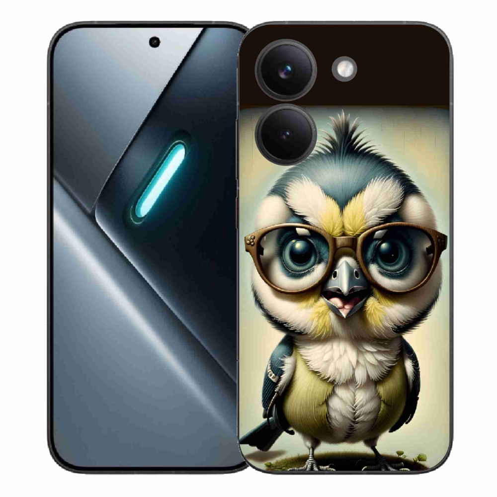 Gelový kryt mmCase na Xiaomi Poco X8 Pro - mládě s brýlemi