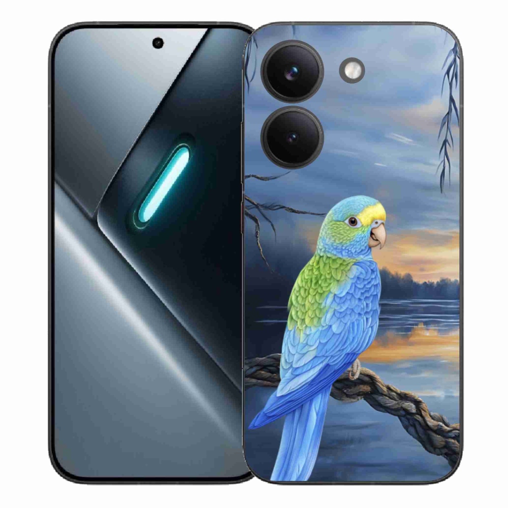 Gelový kryt mmCase na Xiaomi Poco X8 Pro - modrý papoušek