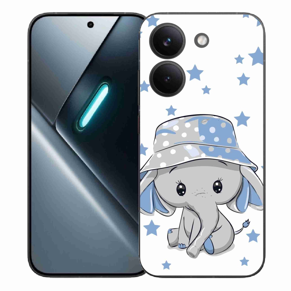 Gelový kryt mmCase na Xiaomi Poco X8 Pro - modrý slon