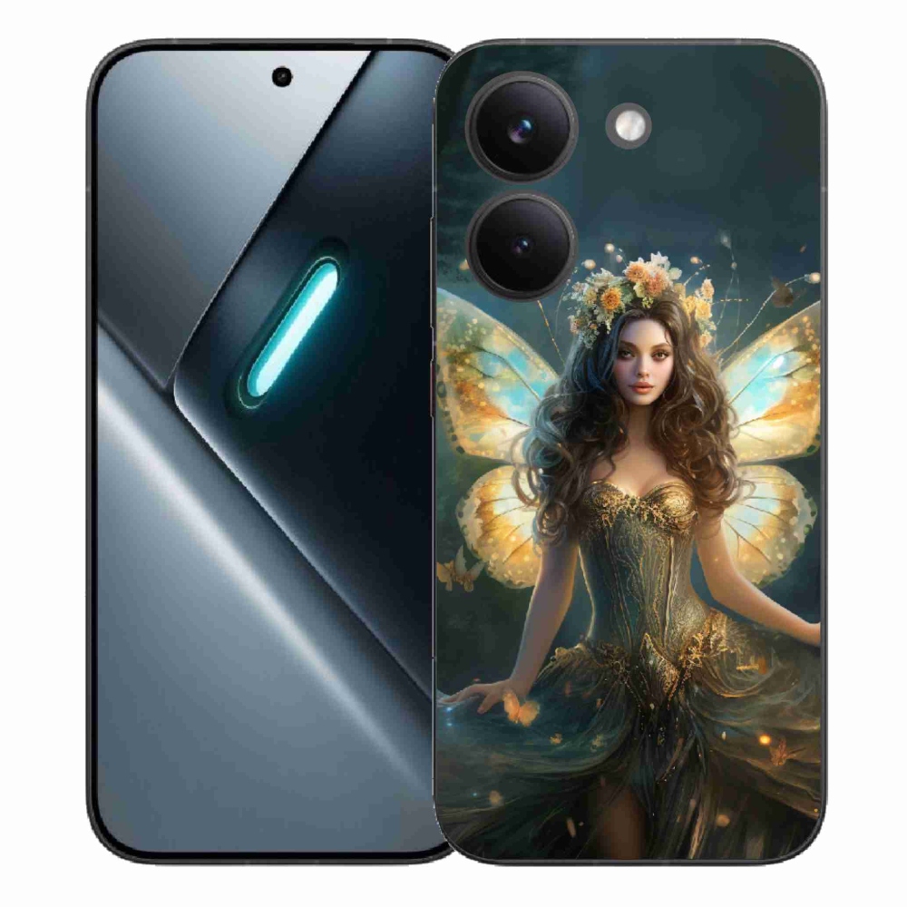 Gelový kryt mmCase na Xiaomi Poco X8 Pro - motýlí žena