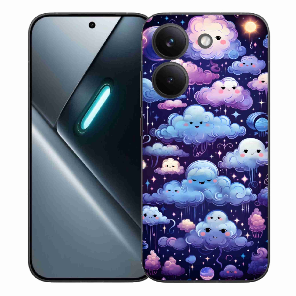 Gelový kryt mmCase na Xiaomi Poco X8 Pro - mráčky