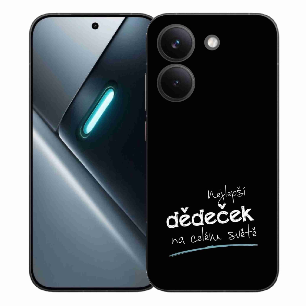 Gelový kryt mmCase na Xiaomi Poco X8 Pro - nejlepší dědeček 3 černé pozadí