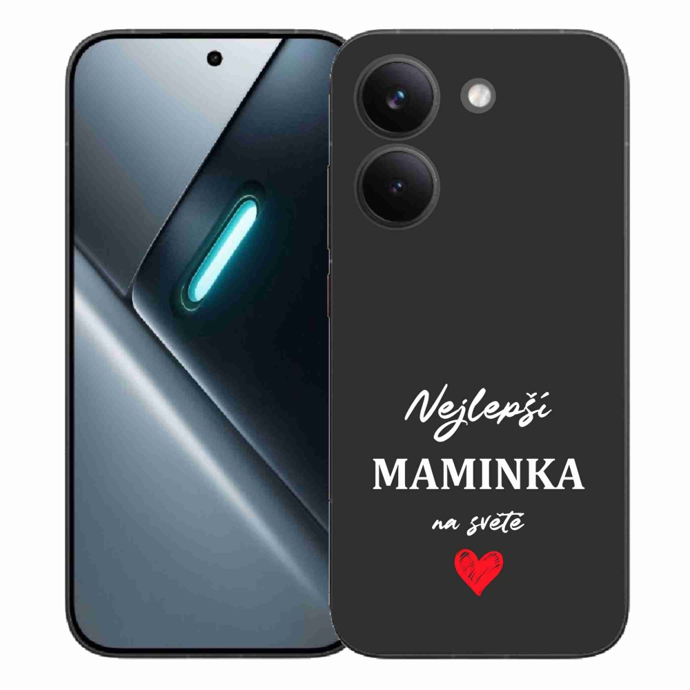 Gelový kryt mmCase na Xiaomi Poco X8 Pro - nejlepší maminka 1 černé pozadí