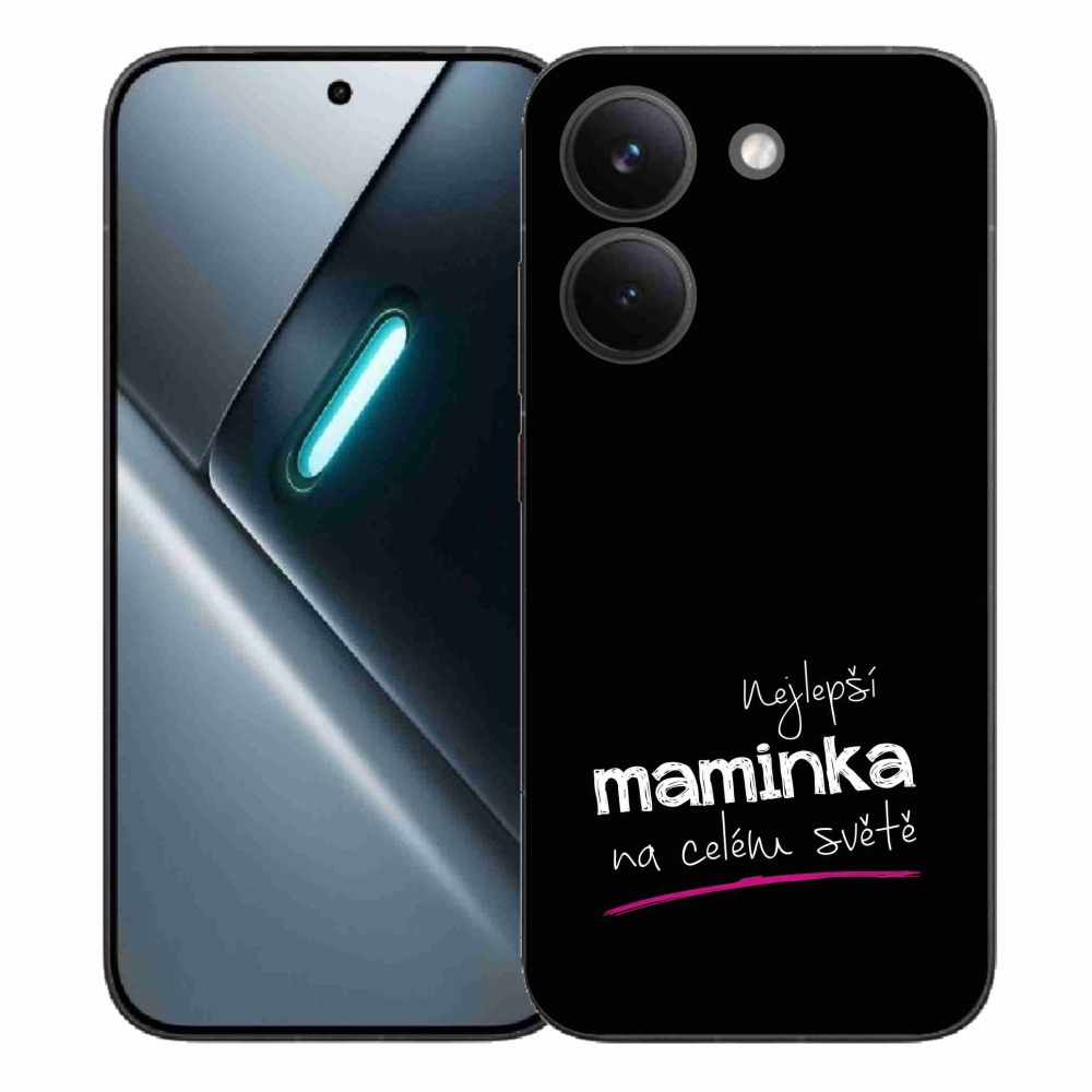 Gelový kryt mmCase na Xiaomi Poco X8 Pro - nejlepší maminka 4 černé pozadí