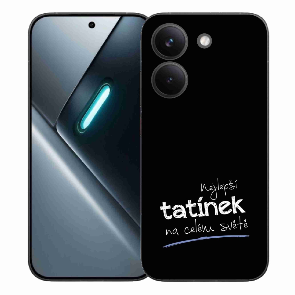 Gelový kryt mmCase na Xiaomi Poco X8 Pro - nejlepší tatínek 4 černé pozadí