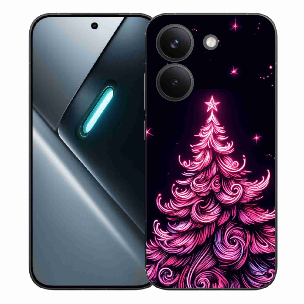 Gelový kryt mmCase na Xiaomi Poco X8 Pro - neonový vánoční stromek 2