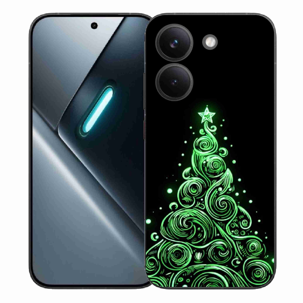 Gelový kryt mmCase na Xiaomi Poco X8 Pro - neonový vánoční stromek 3