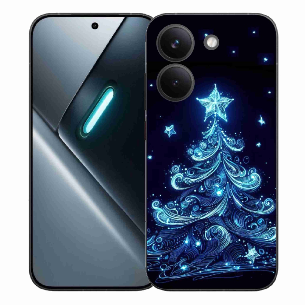 Gelový kryt mmCase na Xiaomi Poco X8 Pro - neonový vánoční stromek 4