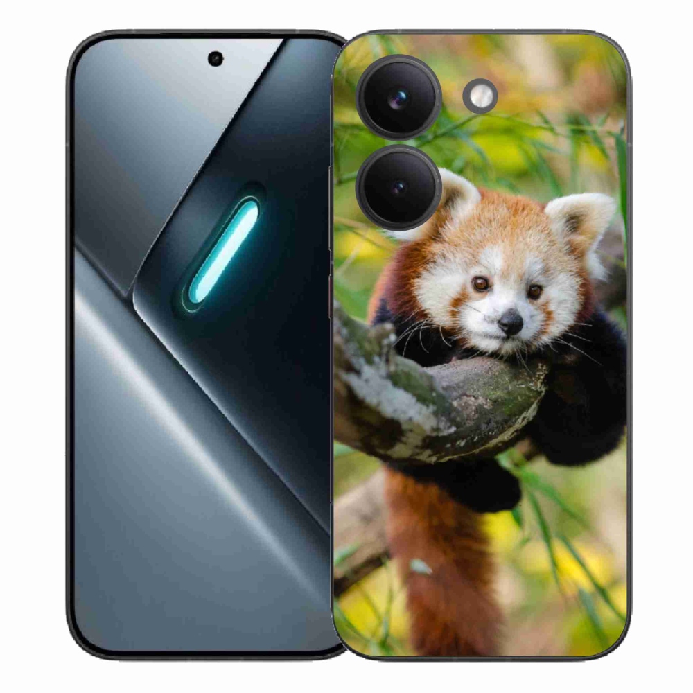 Gelový kryt mmCase na Xiaomi Poco X8 Pro - panda červená