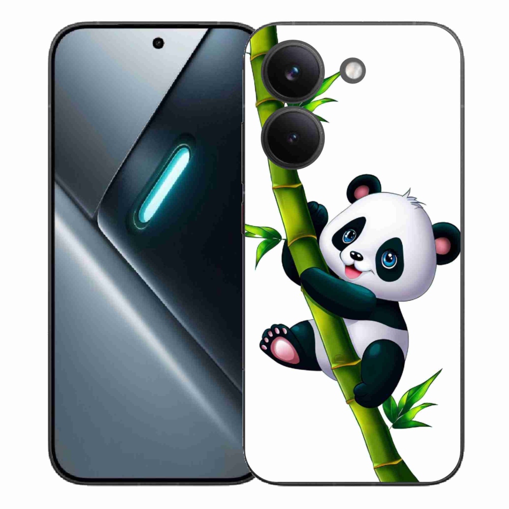 Gelový kryt mmCase na Xiaomi Poco X8 Pro - panda na bambusu