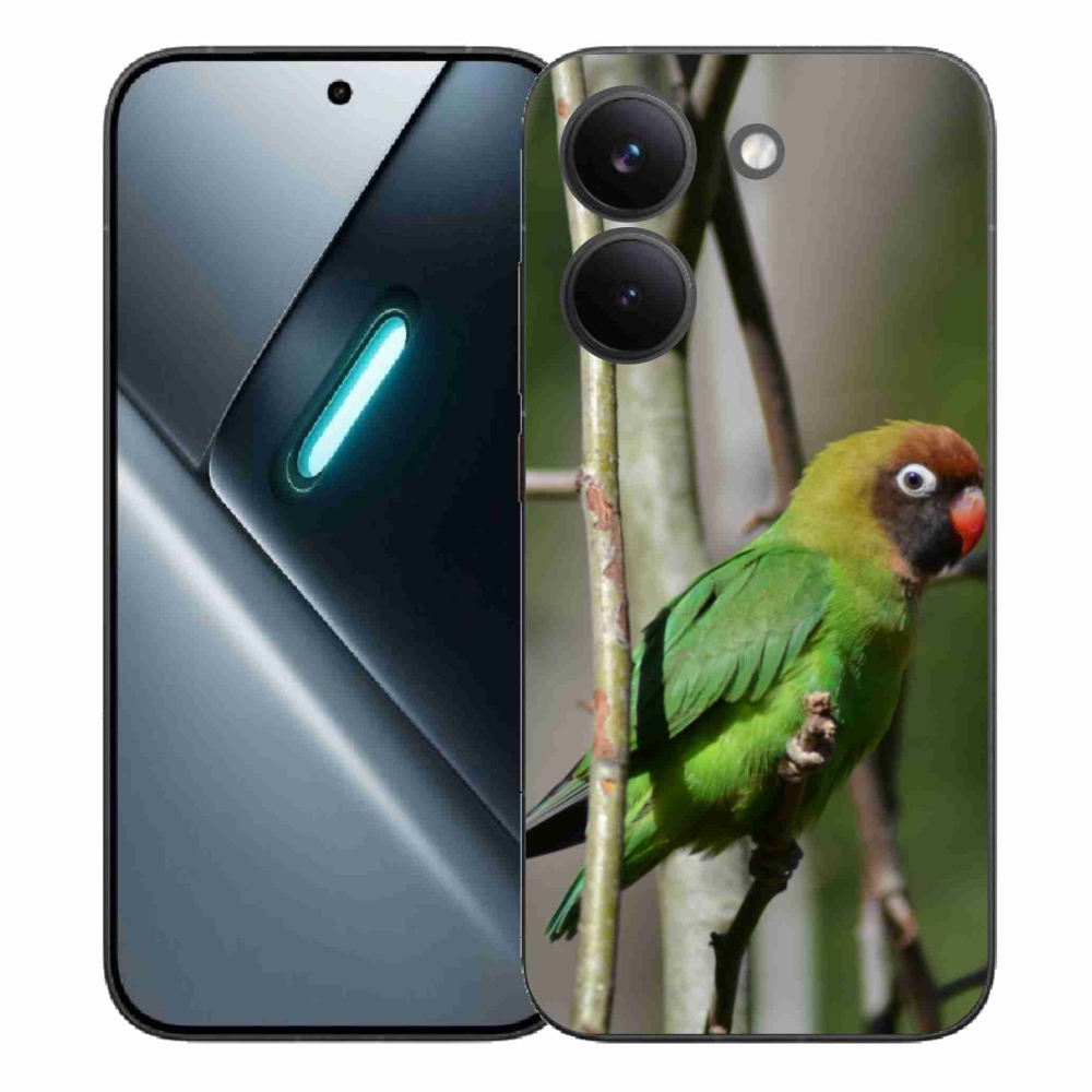 Gelový kryt mmCase na Xiaomi Poco X8 Pro - papoušek agapornis