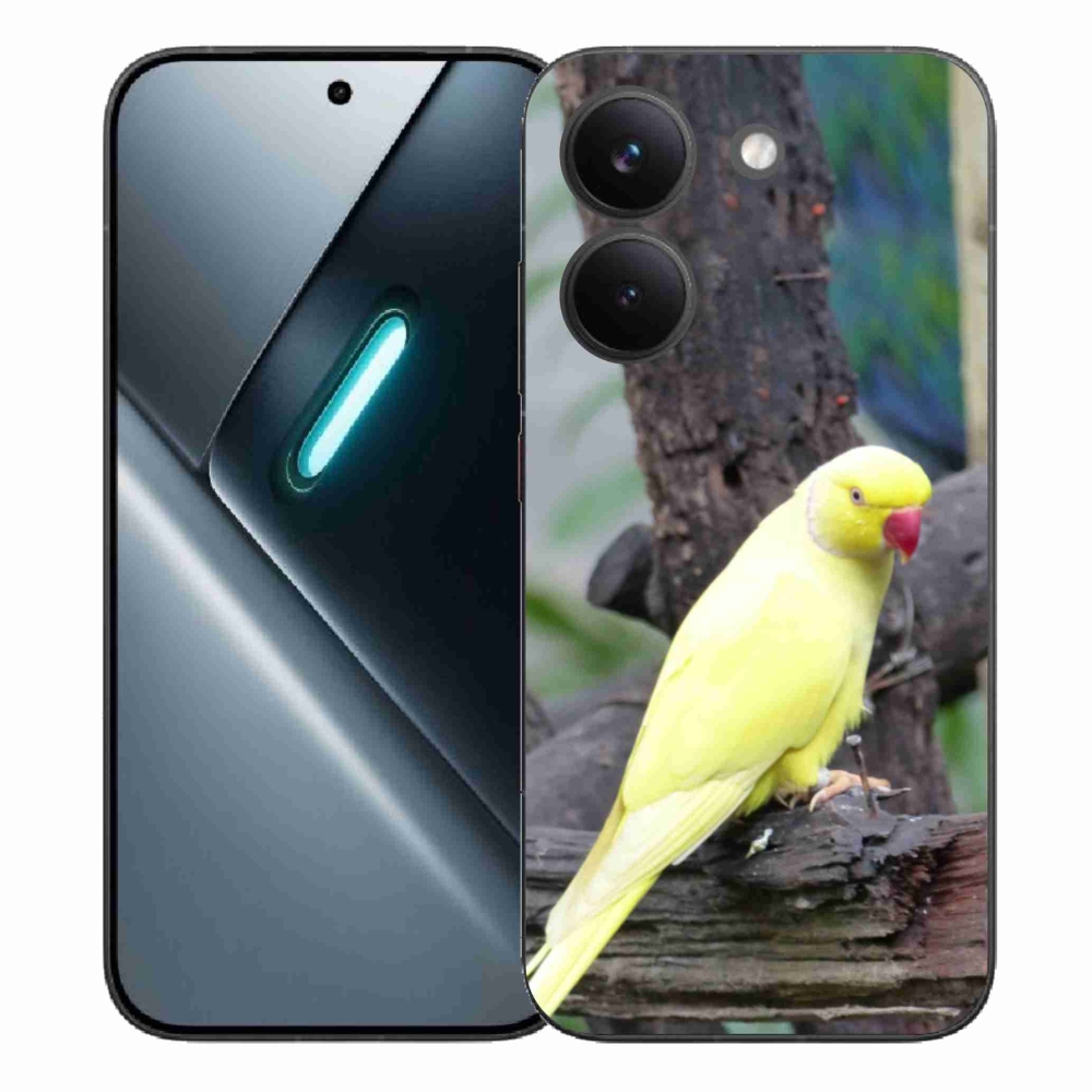 Gelový kryt mmCase na Xiaomi Poco X8 Pro - papoušek alexandr žlutý