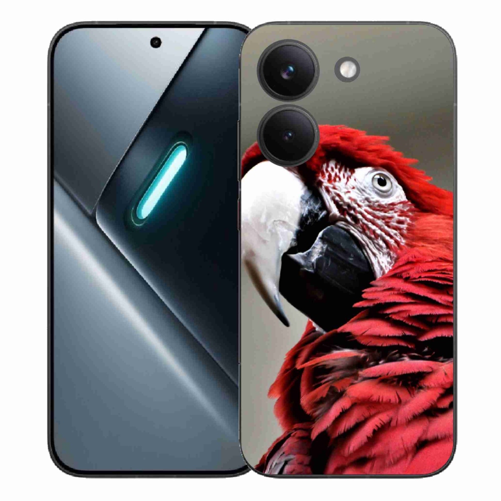 Gelový kryt mmCase na Xiaomi Poco X8 Pro - papoušek ara červený