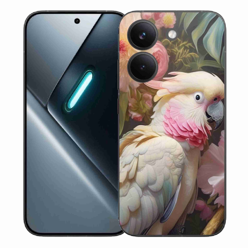 Gelový kryt mmCase na Xiaomi Poco X8 Pro - papoušek kakadu růžový 2