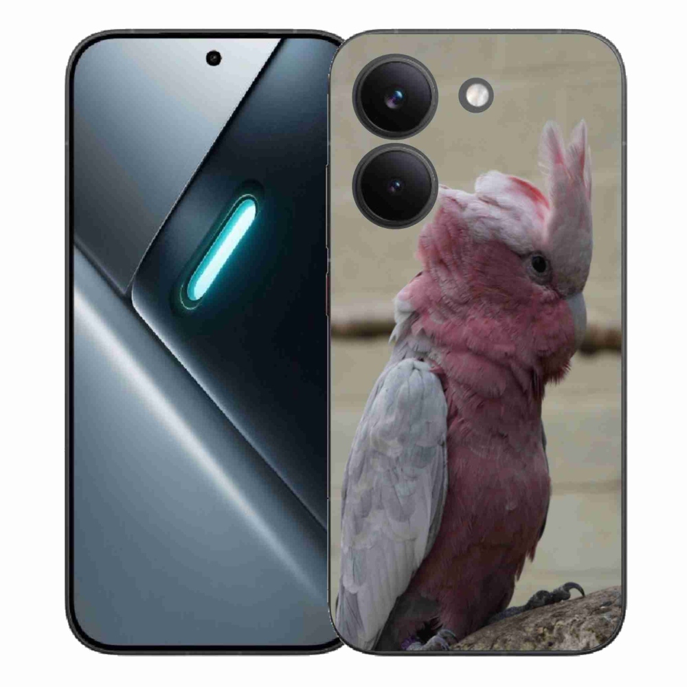 Gelový kryt mmCase na Xiaomi Poco X8 Pro - papoušek kakadu růžový