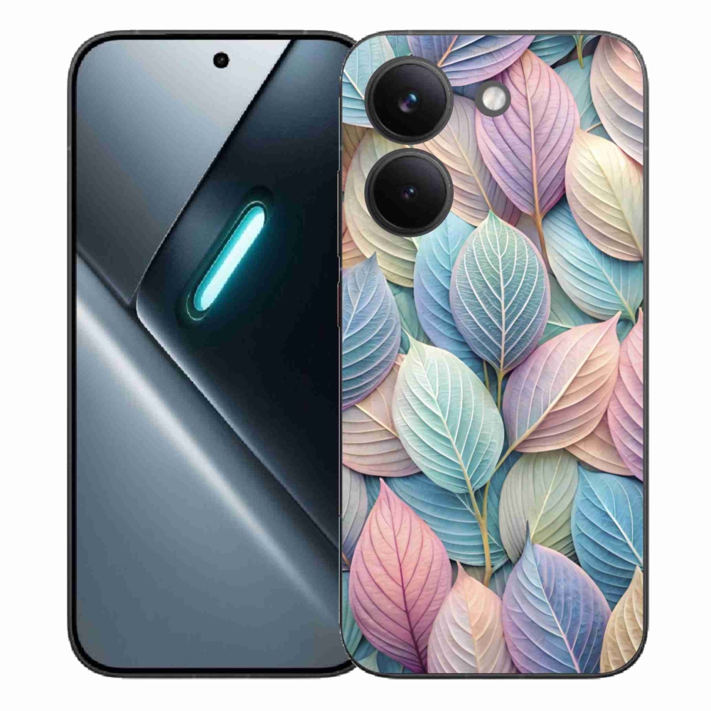 Gelový kryt mmCase na Xiaomi Poco X8 Pro - pastelové listy