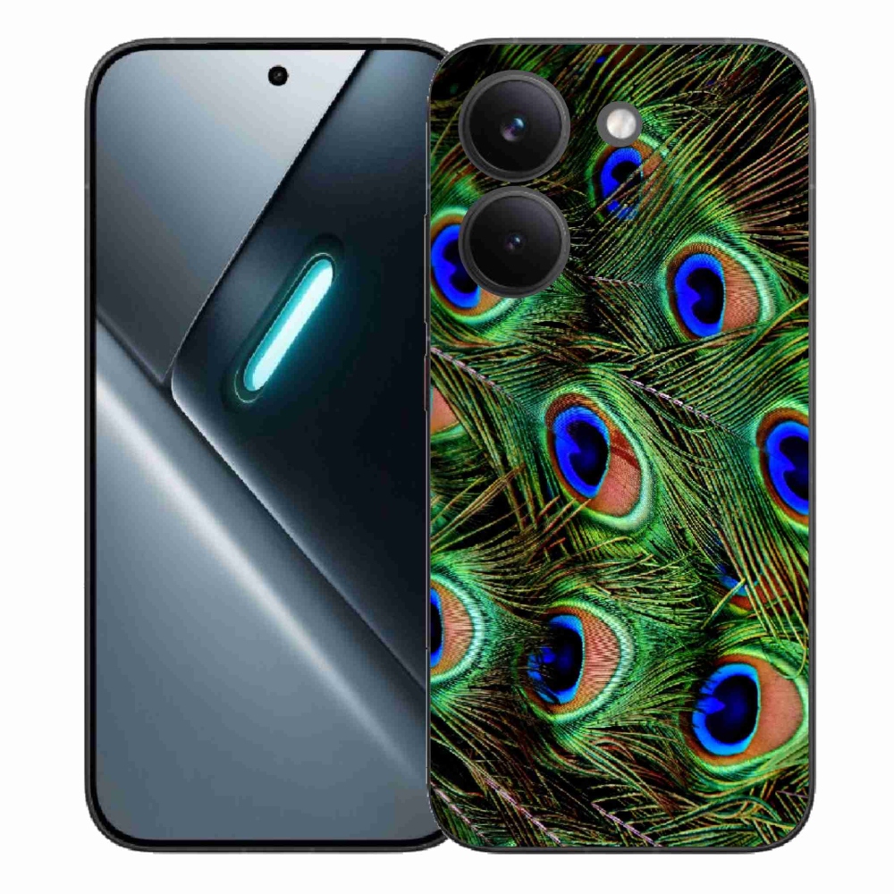 Gelový kryt mmCase na Xiaomi Poco X8 Pro - paví peří